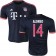 15/16 Germany FC Bayern Munchen Shirt - #14 Xabi Alonso Authentic Navy Third Soccer Jersey - Football Shirt Online Sale Size XS|S|M|L|XL