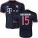 15/16 Germany FC Bayern Munchen Shirt - #15 Jan Kirchhoff Replica Navy Third Soccer Jersey - Football Shirt Online Sale Size XS|S|M|L|XL