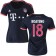 15/16 Germany FC Bayern Munchen Shirt - #18 Women's Juan Bernat Authentic Navy Third Soccer Jersey - Football Shirt Online Sale Size XS|S|M|L|XL
