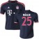 15/16 Germany FC Bayern Munchen Shirt - #25 Youth Thomas Muller Replica Navy Third Soccer Jersey - Football Shirt Online Sale Size XS|S|M|L|XL