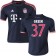 15/16 Germany FC Bayern Munchen Shirt - #37 Youth Julian Green Authentic Navy Third Soccer Jersey - Football Shirt Online Sale Size XS|S|M|L|XL