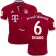 16/17 Bayern Munich #6 Thiago Alcantara Replica Red Home Jersey