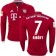 16/17 Bayern Munich #7 Franck Ribery Authentic Red Home Long Sleeve Shirt
