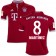 Youth 16/17 Bayern Munich #8 Javi Martinez Authentic Red Home Jersey