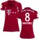 Women's 16/17 Bayern Munich #8 Javi Martinez Authentic Red Home Jersey