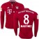 16/17 Bayern Munich #8 Javi Martinez Authentic Red Home Long Sleeve Shirt