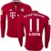 16/17 Bayern Munich #11 Douglas Costa Authentic Red Home Long Sleeve Shirt
