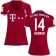 Women's 16/17 Bayern Munich #14 Xabi Alonso Authentic Red Home Jersey