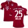 Youth 16/17 Bayern Munich #25 Thomas Muller Replica Red Home Jersey