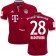 16/17 Bayern Munich #28 Holger Badstuber Authentic Red Home Jersey