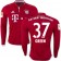 16/17 Bayern Munich #37 Julian Green Replica Red Home Long Sleeve Shirt