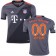 Youth 16/17 Bayern Munich Customized Authentic Grey Away Jersey