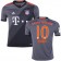 Youth 16/17 Bayern Munich #10 Arjen Robben Authentic Grey Away Jersey