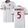 16/17 Bayern Munich #5 Mats Hummels Authentic White Third Jersey