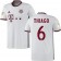 Youth 16/17 Bayern Munich #6 Thiago Alcantara Replica White Third Jersey