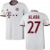 Youth 16/17 Bayern Munich #27 David Alaba Authentic White Third Jersey